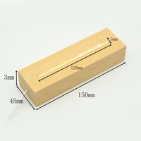 Veilleuse 3D LED à base en bois électronique avec fonction rechargeable, design moderne, blanc chaud, rectangle, chambre à coucher