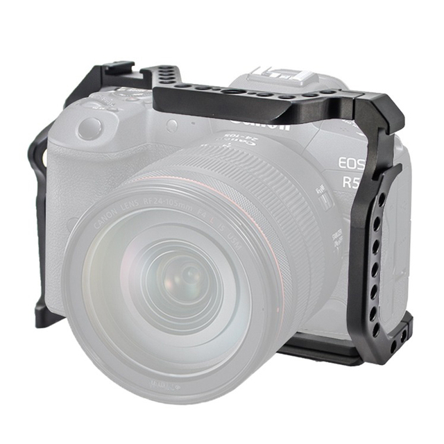 YEAH Dual Mounting Points Aluminum Alloy Full Camera Rabbit Cage for Canon EOS R6 R5 Camera Rig Stabilizer