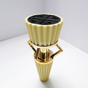 YIJUN Furniture <b>Legs</b> Modern Minimalist Luxury Black Gold Plated Plastic Hollow Design Easy Installation 4088 - Product Image 4