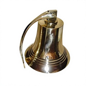 100% Brass Bell Wall Mount Metal Crafts Brass Door Bell Easy Hanging Home <b>Decorative</b> Bells For Wedding Christmas Event Supplier - Product Image 1