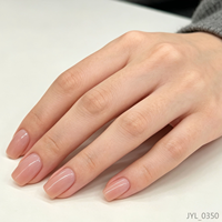24 faux ongles carrés roses dégradés certifiés Halal, brillants, réutilisables, en PMMA, avec colle, pour extension d'ongles