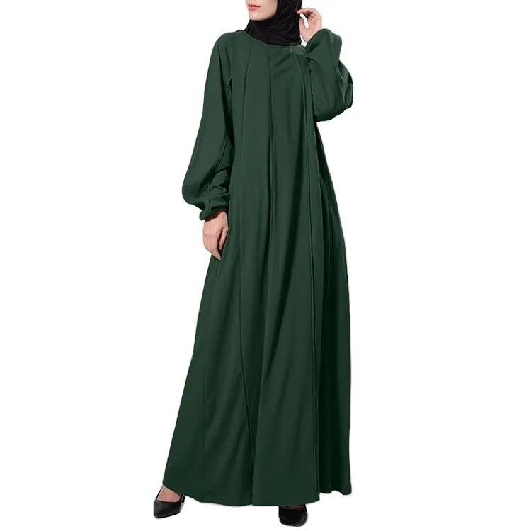 Customs Plus Size musulmano Abaya poliestere abbigliamento donna abito lungo islamico