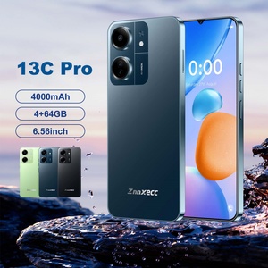 Smartphone 13C Pro double SIM 4 Go + 64 Go, grand écran haute définition, déverrouillage facial, réseau 3G complet, compatible double carte SIM (version anglaise) - Product Image 3