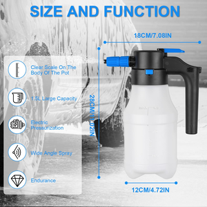 Botella de Espuma Especial para Lavado de Autos Eléctrico con Carga Inalámbrica y Presión de Aire para Uso en Jardinería y Horticultura - Product Image 5