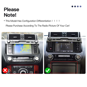 HFMidia Écran vertical 12,1 pouces Radio BT Lecteur multimédia vidéo Unité principale pour Toyota Prado 2014-2017 Radio CarPlay sans fil - Product Image 6