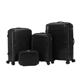 फ़ैक्टरी आपूर्तिकर्ता 20'' 24'' 28'' नरम सामान सेट उच्च गुणवत्ता वाले ट्रॉली सूटकेस स्पिनर के साथ यात्रा सामान सूटकेस सेट