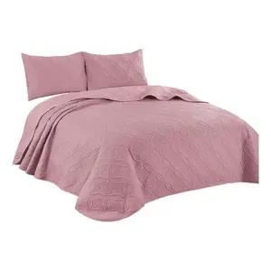 Couvre-lit matelassé Pinsonic en coton à motif géométrique, style classique, ensemble de literie pour la maison, taille complète/queen - Product Image 5