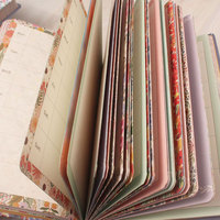 Cuaderno Personalizable de Tapa Dura con Diseño Floral, 128 Páginas de Color, Diario Vintage con Flores, Planificador, Bloc de Notas de Regalo, 133*194mm, Encuadernado con Hilo
