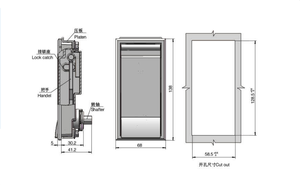 LiDa nhà máy bán hàng nóng toolboxes cam chế độ khóa ms887 Chất lượng cao hộp biến áp máy bay khóa - Product Image 6