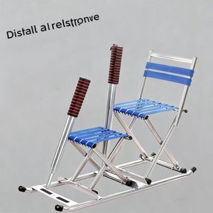 <span class=keywords><strong>Luge</strong></span> pliable pour deux personnes en polyester, chariot à glace portable, écologique, pour divertissement familial en hiver en plein air - Product Image 3