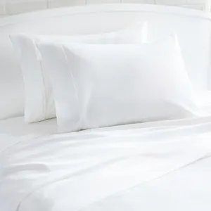 थोक कस्टम sarung bantal आकार होटल सफेद kussensloop कपास तकिया मामले
