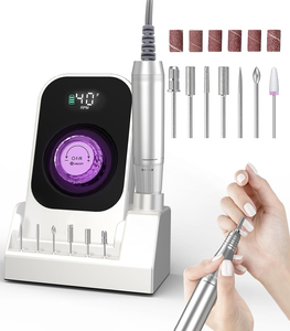 Perceuse à ongles électrique rechargeable, perceuse à ongles portable, 40 vitesses réglables, outil de manucure - Product Image 1
