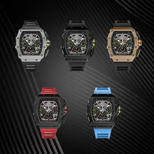 Ban Đầu Sáng đa lớp quay số không thấm nước nam sang trọng đồng hồ cơ khí biểu tượng tùy chỉnh đồng hồ tự động Chronograph uhr - Product Image 6