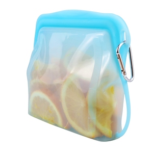 Oem Dishwasher Safe Reusable Silicone Zipper <b>Bags</b>,reusable Silicone Food Storage <b>Bags</b>,Silicone Food Storage <b>Bags</b> Bpa Free - Product Image 5