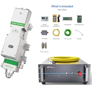 Peningkatan Mesin Pemotong CO2 Aksesori Mesin Pemotong Laser Serat Maxphotonics Sumber Laser 3000W + BT240 + Fscut2000 + Bcs100