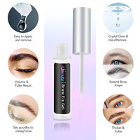Colle transparente pour lamination des sourcils en gros, adhésif collant pour sourcils, fixation des poils des sourcils, logo personnalisé