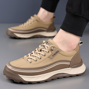 Chaussures de marche pour hommes XIOPA, bout rond, doublure en maille synthétique, semelle extérieure en caoutchouc, respirantes, style sport décontracté - Product Image 5