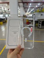 Coque de téléphone portable antichoc et anti-chute en TPU+PC transparent magnétique anti-jaunissement à couverture intégrale pour iPhone 17 18 Pro Max