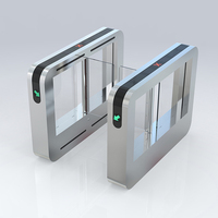 Barrera Abatible de Acero Inoxidable 304 con Motor sin Escobillas, Control de Acceso por RFID, Código QR y Reconocimiento Facial para Oficina, OEM, ODM, CE, Altura 35