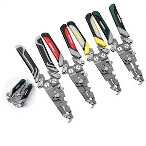 Herramienta Eléctrica Industrial Multifuncional para Pelar y Crimpar Cables de 10 AWG con Mango de Agarre Suave de Acero - Product Image 3