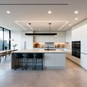 Aisdecor hoàn chỉnh nội thất nhà bếp thiết kế hiện đại mềm đóng tủ bếp Matt lacuer tủ bếp - Product Image 5