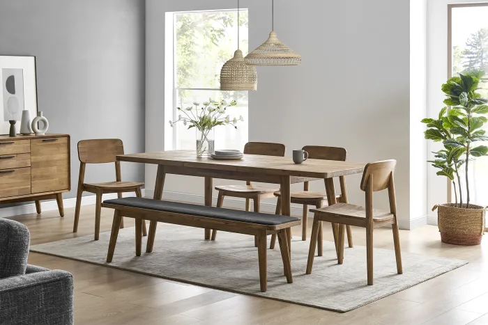 Factory New Design Wholesale High Quality Set Solid Wood Extend Dining Table for Dinner Event Party