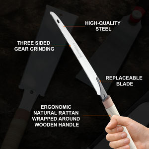 <span class=keywords><strong>Kataba</strong></span> Scie à tranchant simple Scie à main japonaise professionnelle 10.5 "Outils de travail du bois - Product Image 2