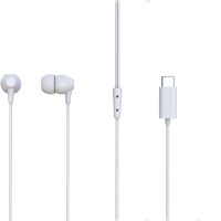 Écouteurs Stéréo Filaire en Gros avec Interface Type-C, Contrôle du Volume, Mains Libres, Intra-auriculaires, Personnalisables, Cordon de 1,2 m