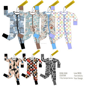 ชุดนอนเด็กแรกเกิดแบบซิป Ruidan กล่องสุ่ม ชุดนอนเด็กอ่อนเนื้อผ้าไผ่ ขายส่ง ชุดนอนเนื้อนุ่ม ซิปสองหัว ชุดบอดี้สูทเด็กแรกเกิด - Product Image 2