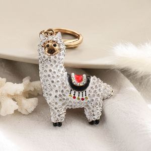 Llavero de Llama con Pedrería Brillante, Llaveros de Llama con Cristales, Bonito Llavero de Cristal, Colgante para Bolso de Mujer, Llavero para Coche, Llavero de Cordero, Llaveros de Alpaca - Product Image 3