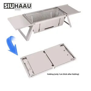 Wholesales Outdoor Foldable Barbecue Grill Stainless Steel Charcoal Portable Bbq Grills