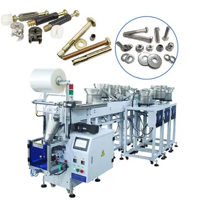 High Grade Automatic Hardware Fittings Screw Sorting Counting Small Bag Pouch Furniture Accessories Packing Machine