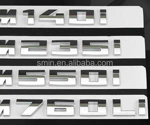 Badge de coffre M135i M140i M235i M240i M340i M530i M540i M550i <span class=keywords><strong>M550d</strong></span> M730Li M740Li M750Li M750Li M760Li V12 ABS pour <span class=keywords><strong>BMW</strong></span> - Product Image 1