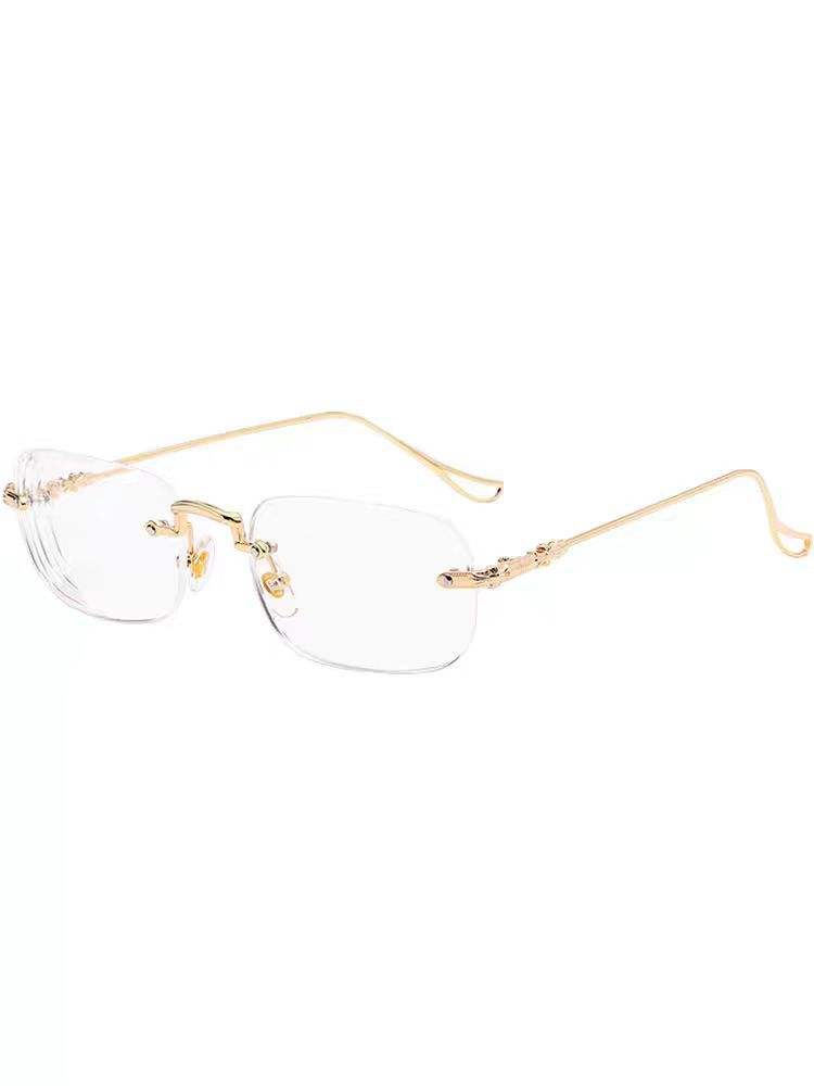 Monture dorée (anti-lumière bleue)