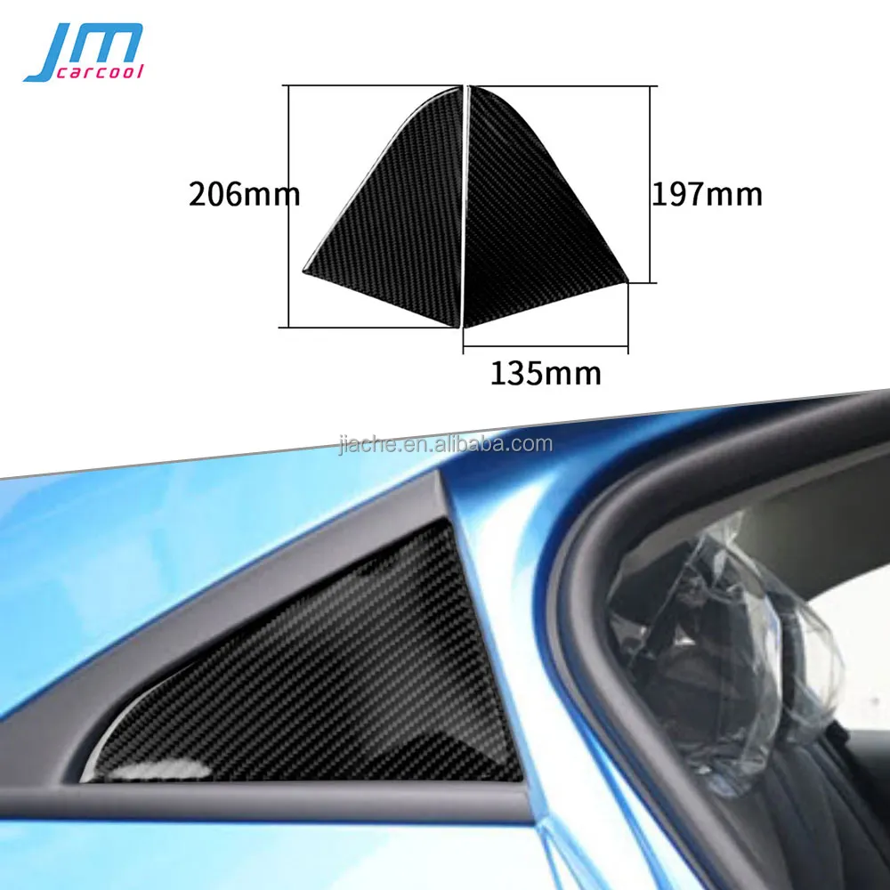 Carbon Fiber Rear Side Window Driehoek Exterieur Decoratie Cover Stickers Voor Chevrolet Cruze 2009-2015 Auto Accessoires