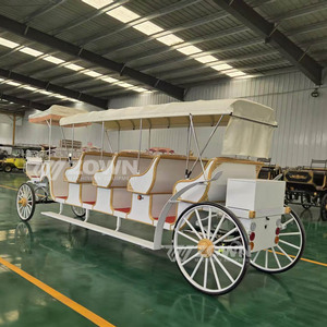 รถม้าไฟฟ้าดีไซน์หรูหราแบบวินเทจ ยอดขายดีที่สุด เหมาะสำหรับงานแต่งงาน รถลีมูซีนซินเดอเรลล่า สำหรับการเที่ยวชมสถานที่ - Product Image 5