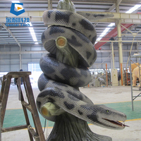 Ular Animatronik Ukuran Asli, Ular Spons, Hewan Realistis, Model Ular Ukuran Hidup