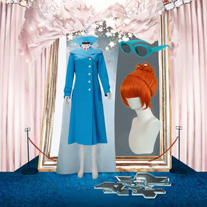 Costume de cosplay Lucy Wilde pour femme DONG - 012 - Inspiré du film Moi, moche et méchant, ensemble trench-coat et robe, parfait pour Halloween - Product Image 3