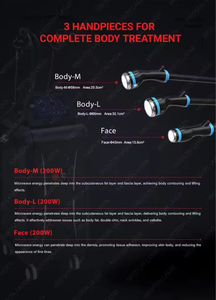 Appareil de massage Coolwaves à 3 poignées, 2,45 GHz, radiofréquence froide, pour la réduction de la graisse, la perte de poids, la cryolipolyse et le remodelage corporel amincissant - Product Image 5