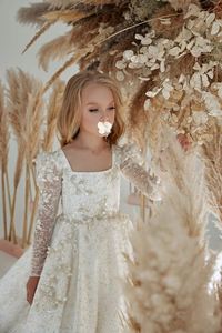 <span class=keywords><strong>Vestido</strong></span> <span class=keywords><strong>de</strong></span> Primera Comunión Bordado a Mano con Lentejuelas para Niñas, Elegante <span class=keywords><strong>Vestido</strong></span> <span class=keywords><strong>de</strong></span> Dama <span class=keywords><strong>de</strong></span> Honor para Fiesta, <span class=keywords><strong>Vestido</strong></span> <span class=keywords><strong>de</strong></span> Princesa con Cola Larga - Product Image 5