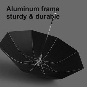 Parapluie pour femme avec poignée tête d'animal, canopy élargi de 107 cm, cadre en alliage d'aluminium, tissu nano imperméable, emballage en boîte cadeau - Product Image 3