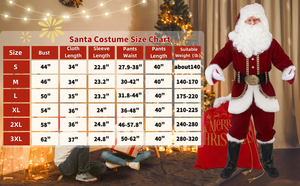 11 पीसी पुरुषों के लिए पुरुषों के क्रिसमस सेंट क्लॉज़ सूट पॉलिएस्टर मजेदार पार्टी कॉस्प्ले से बने सूट - Product Image 4