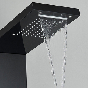Panneau de <span class=keywords><strong>douche</strong></span> mural en acier inoxydable poli à valve céramique, avec jet de pluie massant et LED intégrée - Vente chaude - Product Image 2