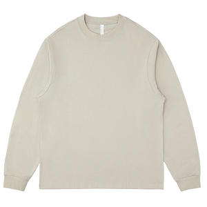 เสื้อยืดแขนยาวผ้าฝ้าย100% ฤดูใบไม้ร่วงพิมพ์ลายปักตามสั่ง - Product Image 4