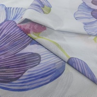 Drap-housse simple imprimé floral personnalisable tricoté en polyester tissé léger différentes tailles-tissu en coton textile de maison