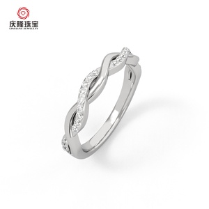 Luxury Personalized Classic <b>Couple</b> Jewelry Twisted Lab Grown Diamond IGI Certified Women <b>Rings</b> Wedding <b>Rings</b> Matching Gift - Product Image 3