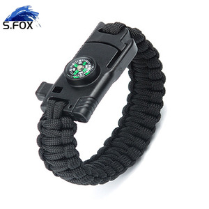 Pulsera de Supervivencia de Paracord 550 con Brújula y Cuchillo, Venta al por Mayor de Fábrica, Envío Directo - Product Image 4