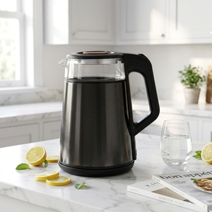 <span class=keywords><strong>Bouilloire</strong></span> <span class=keywords><strong>électrique</strong></span> en verre borosilicate de 1,7 L, 1335 W, <span class=keywords><strong>bouilloire</strong></span> à eau à ébullition rapide, <span class=keywords><strong>bouilloire</strong></span> <span class=keywords><strong>électrique</strong></span> domestique pour la cuisine - Product Image 2
