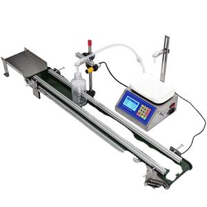 Máquina de Llenado de Líquidos Continua de Sobremesa con Cinta Transportadora para Perfumes, Aceites Esenciales, Vino, Jugos, Botellas y Cosméticos - Product Image 1