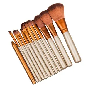 Cheap makeup brushes with box private label custom packaging eyebrow eyeshadow high quality synthetic eye make up brushes